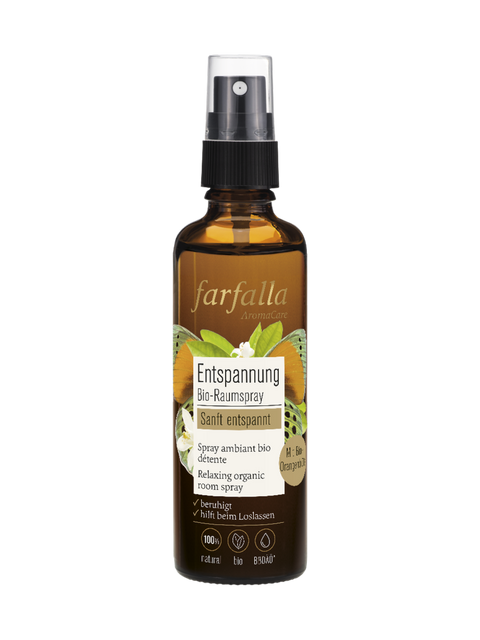 sanft entspannt, Orangenblüte, Entspannender Bio-Raumspray 75 ml