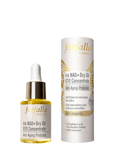 Iris NAD+ Dry Oil Q10 Concentrate, Anti-Aging Prebiotic 15 ml